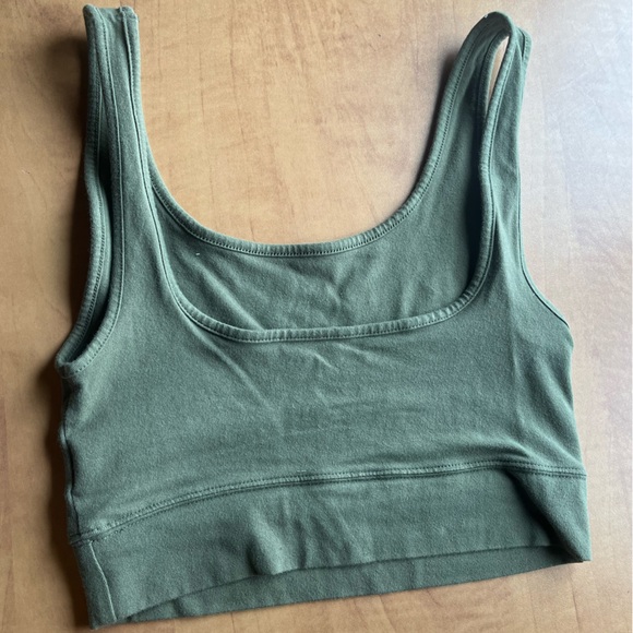 -Light Green Crop Top - Picture 2 of 2